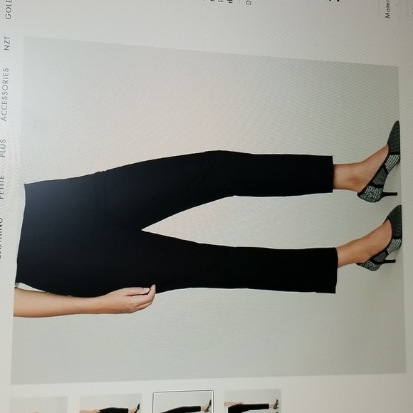 Nick & Zoe Womens Midnight Blue Perfect Pant Side Zip Ankle Size 12 Stretch - Picture 1 of 9